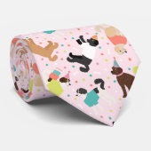 Labradoodle / Goldendoodle Geburtstagsparty Krawatte (Gerollt)