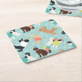 Labradoodle / Goldendoodle Geburtstagsparty Rechteckiger Pappuntersetzer (angewinkelt)