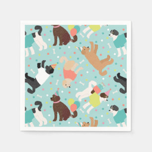 Labradoodle / Goldendoodle Geburtstagsparty Serviette