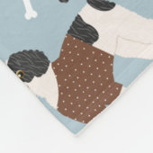 Labradoodle/Goldendoodle Knochen und Paare Fleecedecke (Ecke)