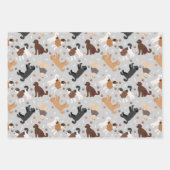 Labradoodle/Goldendoodle Knochen und Paare Geschenkpapier Set (Vorderseite 3)