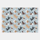 Labradoodle/Goldendoodle Knochen und Paare Geschenkpapier Set (Vorderseite)