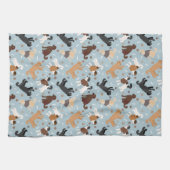 Labradoodle/Goldendoodle Knochen und Paare Geschirrtuch (Horizontal)