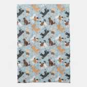 Labradoodle/Goldendoodle Knochen und Paare Geschirrtuch (Vertikal)