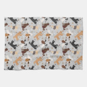 Labradoodle/Goldendoodle Knochen und Paare Geschirrtuch (Horizontal)