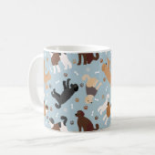 Labradoodle/Goldendoodle Knochen und Paare Kaffeetasse (Vorderseite Links)