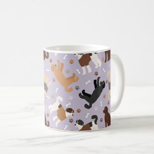 Labradoodle/Goldendoodle Knochen und Paare Kaffeetasse (VorderseiteRechts)