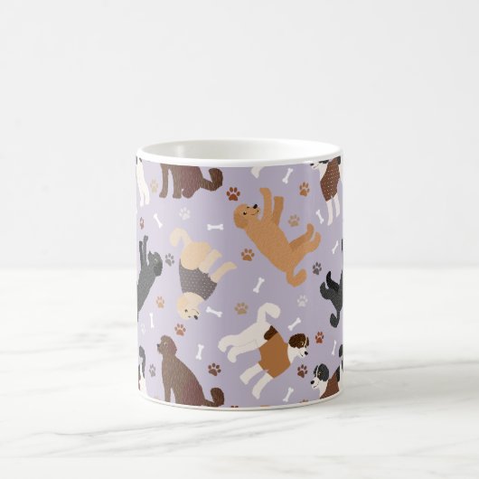 Labradoodle/Goldendoodle Knochen und Paare Kaffeetasse (Mittel)