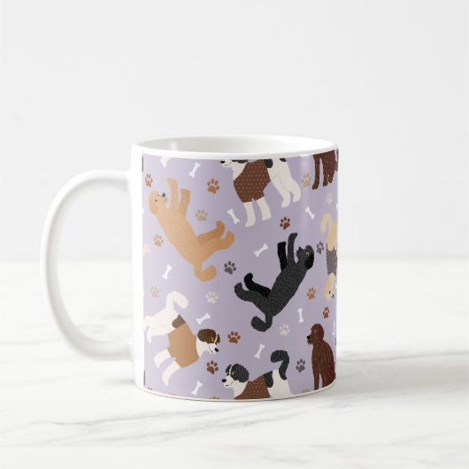 Labradoodle/Goldendoodle Knochen und Paare Kaffeetasse (Links)