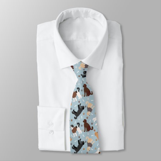 Labradoodle/Goldendoodle Knochen und Paare Krawatte (Gebunden)