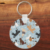 Labradoodle/Goldendoodle Knochen und Paare Schlüsselanhänger (Vorderseite)