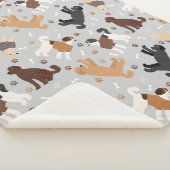 Labradoodle/Goldendoodle Knochen und Paws Sherpa B Sherpadecke (3/4)