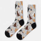 Labradoodle/Goldendoodle Knochen und Paws Socken (Linkes Detail)
