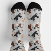 Labradoodle/Goldendoodle Knochen und Paws Socken (Oben)