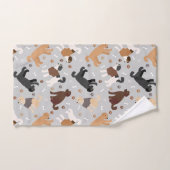 Labradoodle/Goldendoodle Knochen und Pfäffchen Badhandtuch Set (Handtuch)