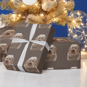 Labradoodle Goldendoodle Poodle Dog Haustier Geschenkpapier