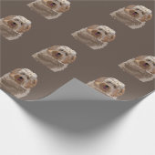Labradoodle Goldendoodle Poodle Dog Haustier Geschenkpapier (Ecke)
