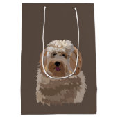 Labradoodle Goldendoodle Poodle Dog Haustier Mittlere Geschenktüte (Rückseite)