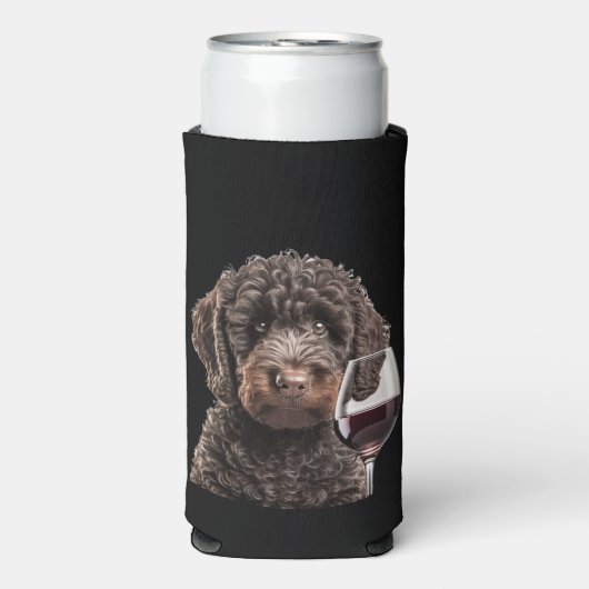 Labradoodle Goldendoodle Weinseltzer Biercoozie Selters Dosenkühler (Seltzer Vorderseite)