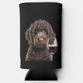 Labradoodle Goldendoodle Weinseltzer Biercoozie Selters Dosenkühler (Vorderseite)