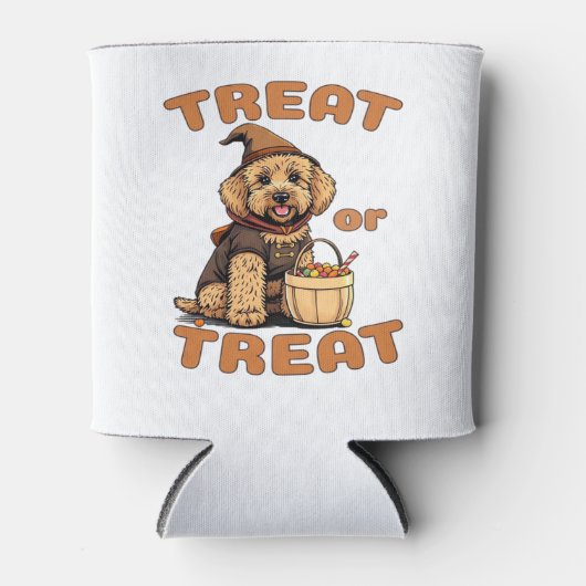 Labradoodle Halloween Dog Costume �Treat or Treat� Dosenkühler (Vorderseite)