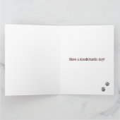 Labradoodle, Happy Birthday Card Karte (Innenseite)