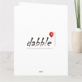 Labradoodle, Happy Birthday Card Karte (Rückseite)