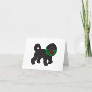 Labradoodle Holiday Grußkarte Karte