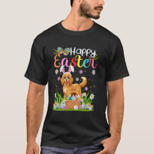 Labradoodle Hund Frohe Ostern Eierjagd Bunny Ohr E T-Shirt