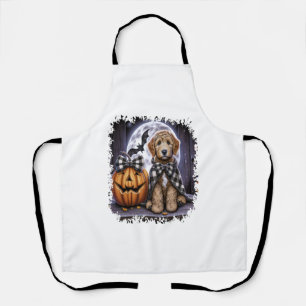 Labradoodle-Hund Halloween-Platz Schürze