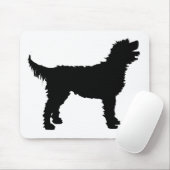 Labradoodle Hund (im Schwarzen) Mousepad (Mit Mouse)