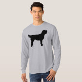 Labradoodle Hund (im Schwarzen) T-Shirt (Vorne ganz)