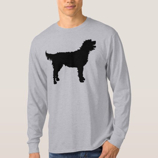 Labradoodle Hund (im Schwarzen) T-Shirt (Vorderseite)