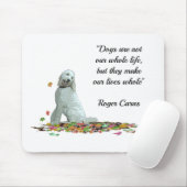 Labradoodle Hund in Blätter Maus Pad Mousepad (Mit Mouse)