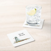 Labradoodle Hund in Blätter Papier Untersetzer (Vor Ort)