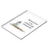 Labradoodle Hund in Blätter SpiralNotebook Notizblock (Linke Seite)