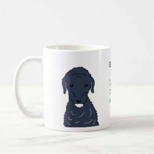 Labradoodle-Hund-Kaffee-Zuerst-lustige-Illustratio Kaffeetasse