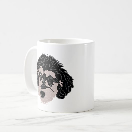 Labradoodle Hund Mama Tasse (Vorderseite Links)