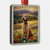 Labradoodle-Hund Ornament Aus Metall (Rechts)