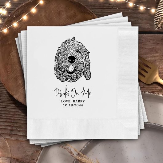 Labradoodle Hund Personalisiert I Do to Napkins Serviette