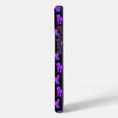 Labradoodle Hund Pink Blue Silhouette Mono Black Case-Mate iPhone Hülle (Rückseite / Links)