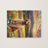 Labradoodle-Hund Puzzle (Horizontal)