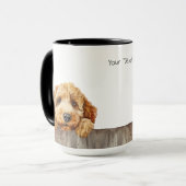Labradoodle Hund Tasse (Vorderseite Links)