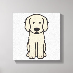 Labradoodle HundeCartoon Leinwanddruck
