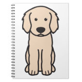 Labradoodle HundeCartoon Notizblock (Vorderseite)