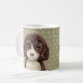 Labradoodle Hundegemälde / Labradoodle-Liebe / Kaffeetasse (Vorderseite Links)