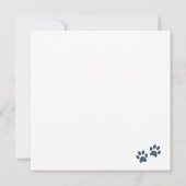 Labradoodle-Hundekarte (Rückseite)