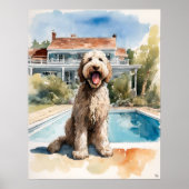 Labradoodle - Hundekunstdruck Poster (Vorne)
