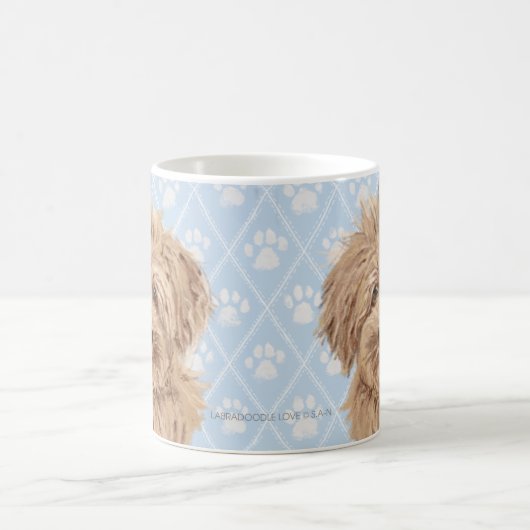 Labradoodle Hundemalereien/Labradoodle Liebe/ Kaffeetasse (Mittel)