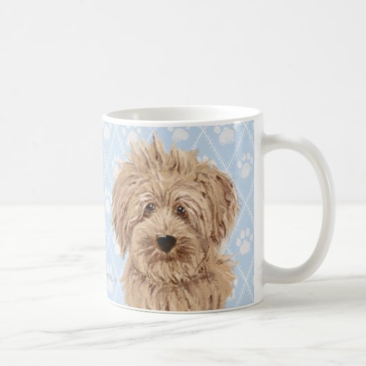 Labradoodle Hundemalereien/Labradoodle Liebe/ Kaffeetasse (Rechts)